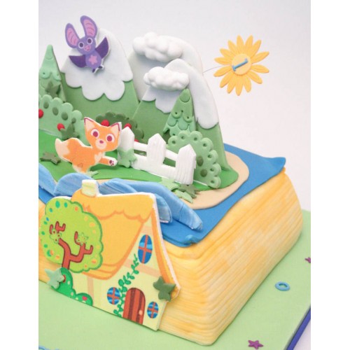 Peppa pop up book - Decorated Cake by Kirsty - CakesDecor