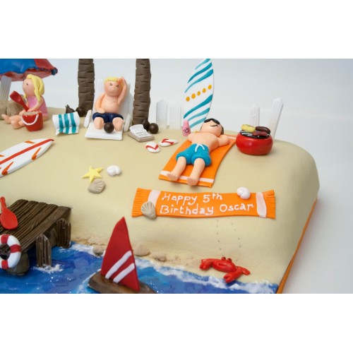 Beach Birthday Cake