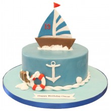 Sailboat Birthday Cake