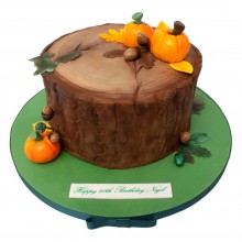 Autumn Birthday Cake