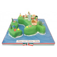 Italy Birthday Cake