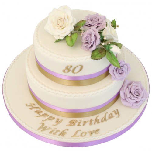 80th Birthday Balloon & Stars Cake | Waitrose & Partners