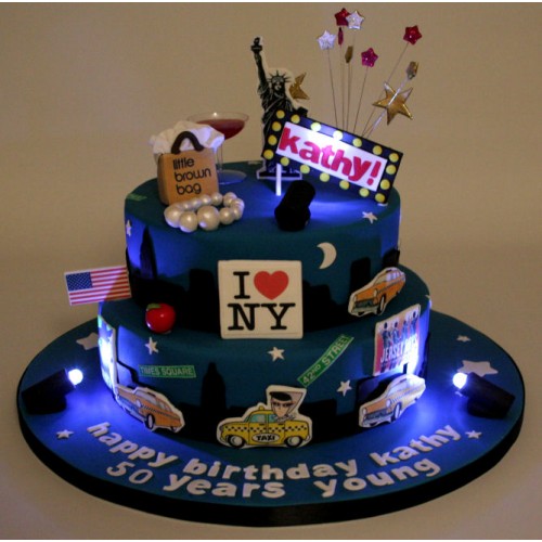 New York Themed Birthday Cake | Susie's Cakes