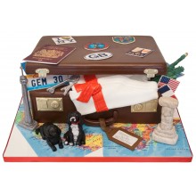 Suitcase Birthday Cake