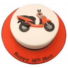 Moped Birthday Cake