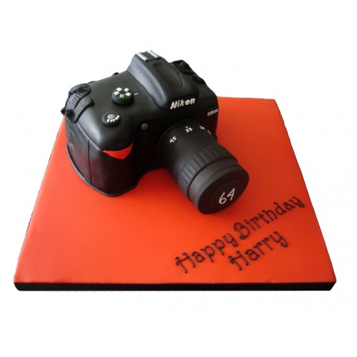 SLR Camera Birthday Cake | Imaginative Icing - Cakes - Scarborough, York,  Malton, Leeds, Hull, Bridlington, Whitby, Filey, and across the UK