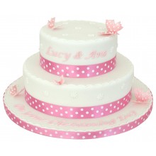 Butterfly Christening Cake 1