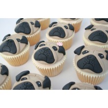 Pug Cupcakes