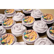 Rapunzel Swirl Cupcakes