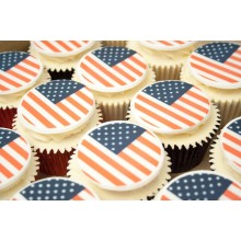 USA Flag Cupcakes