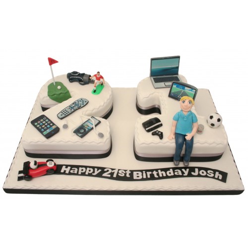 Gadgets 21 Numbers Cake